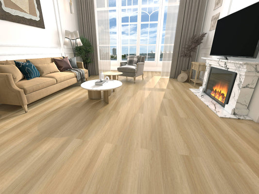 DION 02 - BRIGHT SPOTTED GUM HYBRID FLOORING